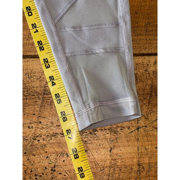 Lululemon Wunder Under Light Gray Pant High Rise Tech Mesh Leggings Size 8 - Picture 6 of 8
